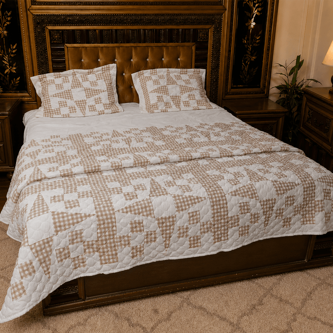 Handmade cotton patchwork comforter PC-003